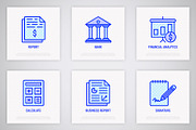 Financial Report | 16 Thin Line Icon, an Outline Icon by Alex Blogoodf (Thumbnail 5 of 11)
