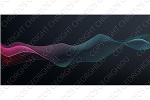 Background Abstract Lines Waves, an Illustration by Christos Georghiou