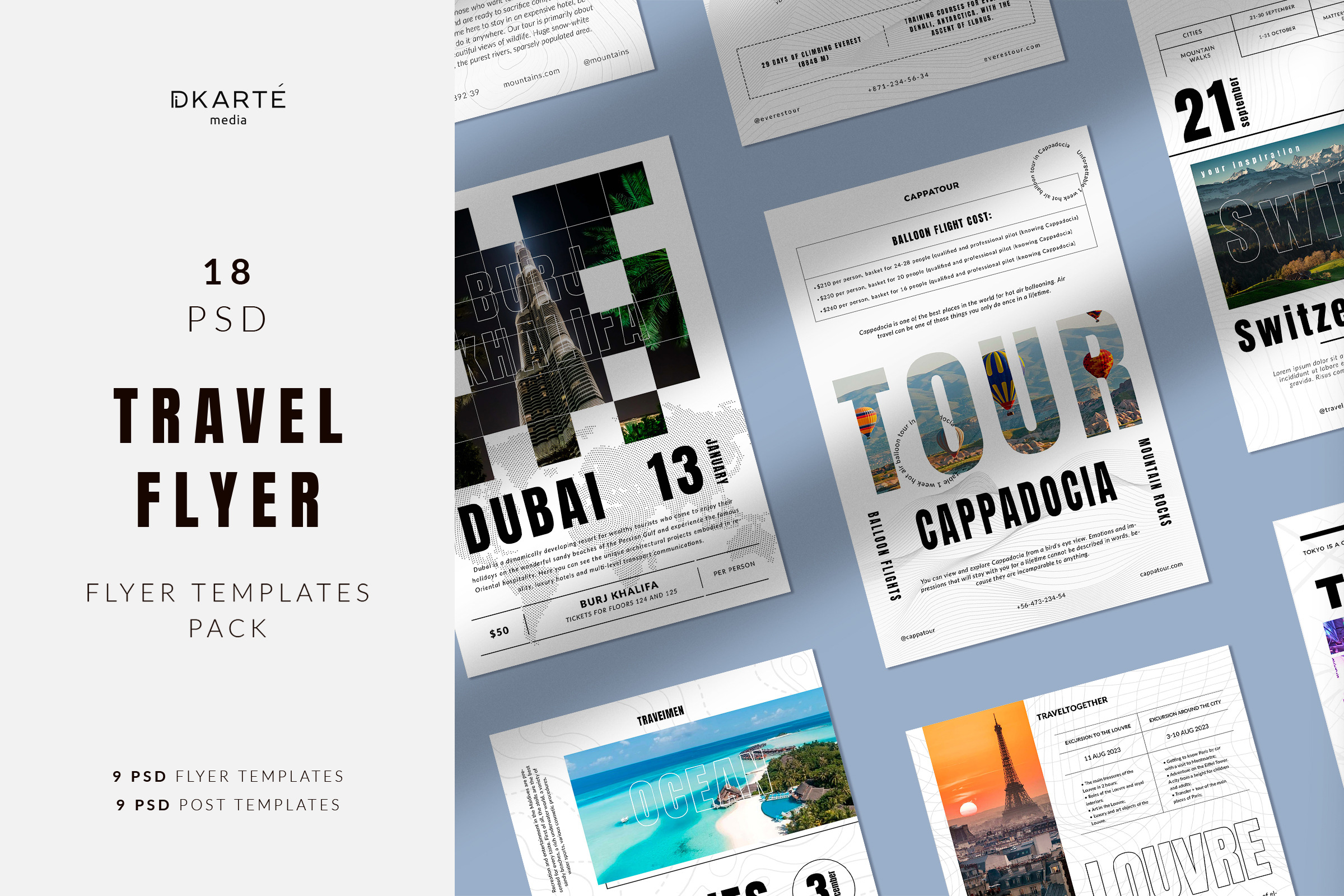 Travel Social Media Templates Pack