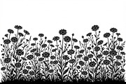 60 Daisy Flower Field Silhouette, a Seasonal Illustration by Amazin_art (Thumbnail 25 of 28)