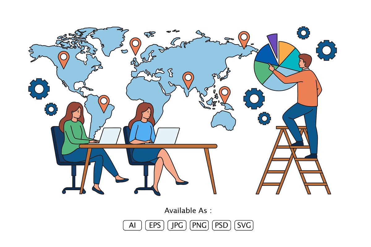 International Business Analytics, an Object Illustration by Partikusi Design (Photo 2 of 3)