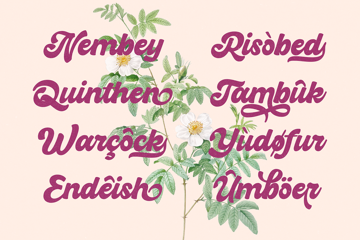 Hiderh Mahen — Bold Groovy Script, a Script Font by Enxyclo Studio (Photo 23 of 27)