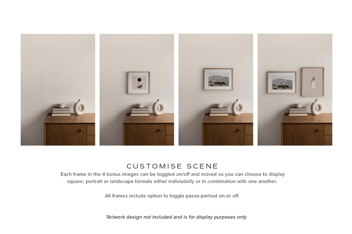 Artwork Frame Photo Mockup Bundle, a Print Template by Moyo Studio (Photo 8 of 11)