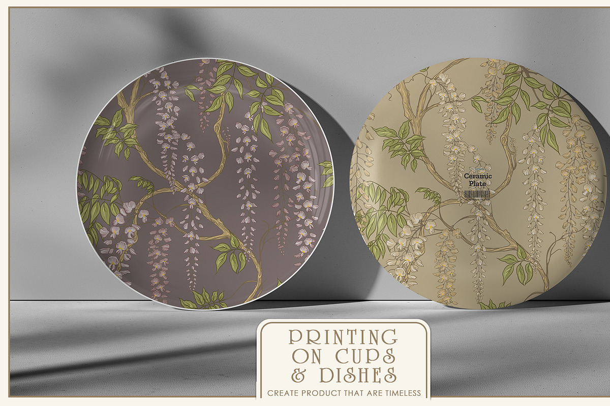 Fresco collection Wisteria bloom, a Wallpaper Graphic by Natalia0307 (Photo 19 of 25)