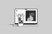 Laptop and Phone Mockup, an iPhone Mockup by Graphiculon (Thumbnail 6 of 11)