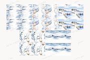 Coastal Digital Paper Set, a Pattern Graphic by GlamArtZhanna (Thumbnail 4 of 4)