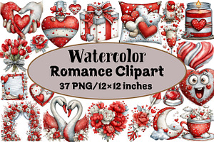 Romance Clipart, an Illustration by Design Market