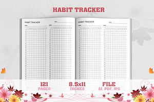 Habit Tracker Log Book And Journal