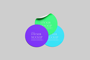 Stickers Mockup