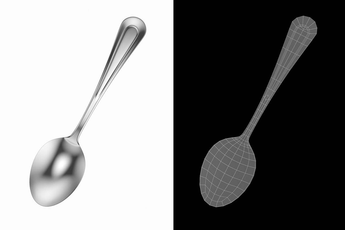 Table Dinner Spoon Classic Cutlery, an Object 3D Model by VK Studio (Photo 4 of 8)