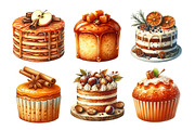 Autumn Cake Clipart Bundle, an Illustration by Daily.Designs (Thumbnail 3 of 5)