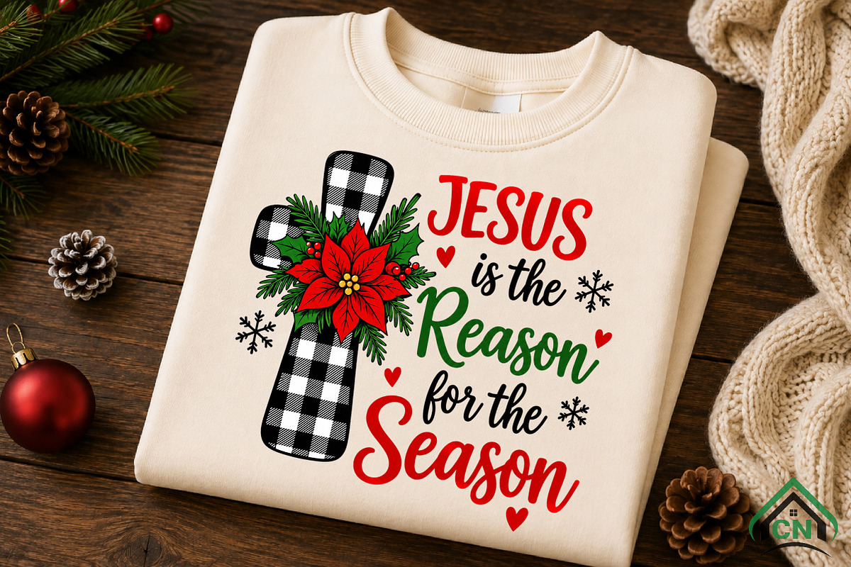 Jesus Is the Reason for the Season, a Seasonal Illustration by Craft Nest (Photo 6 of 6)