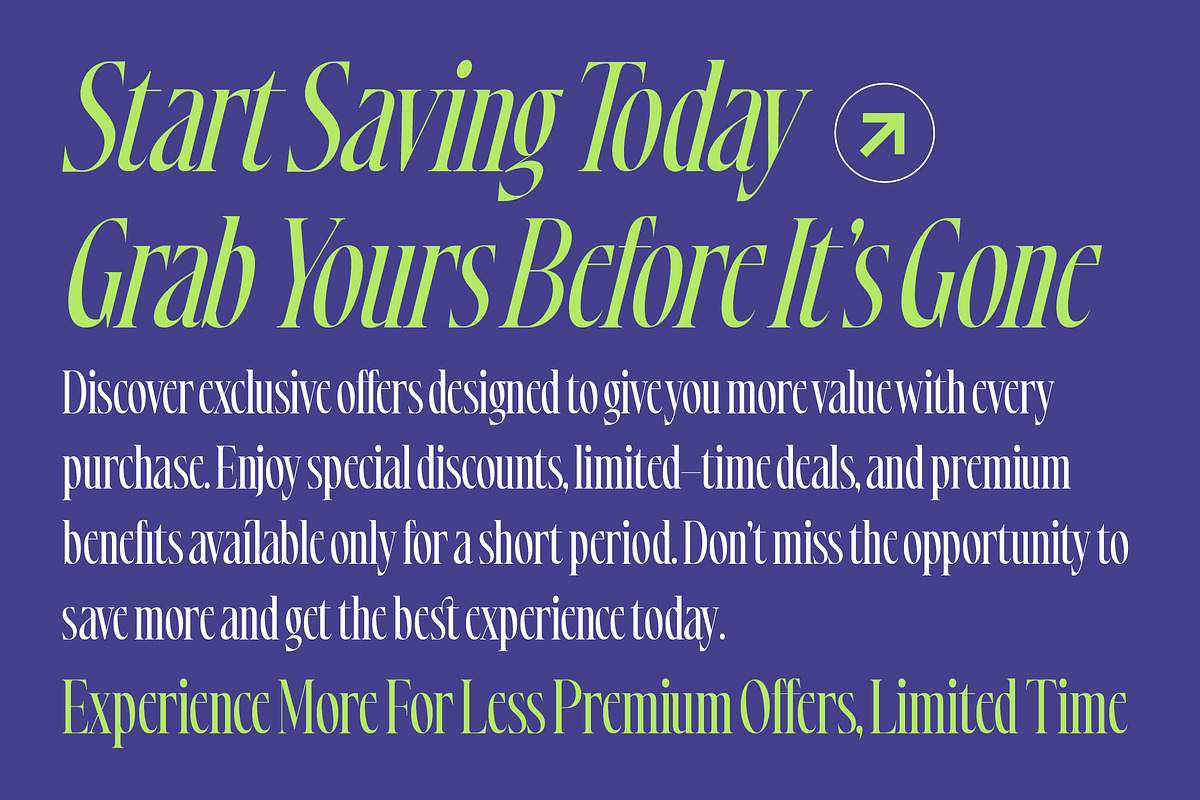 Most Pixels Modern Elegant Serif, a Serif Font by timelesstype.co (Photo 7 of 15)