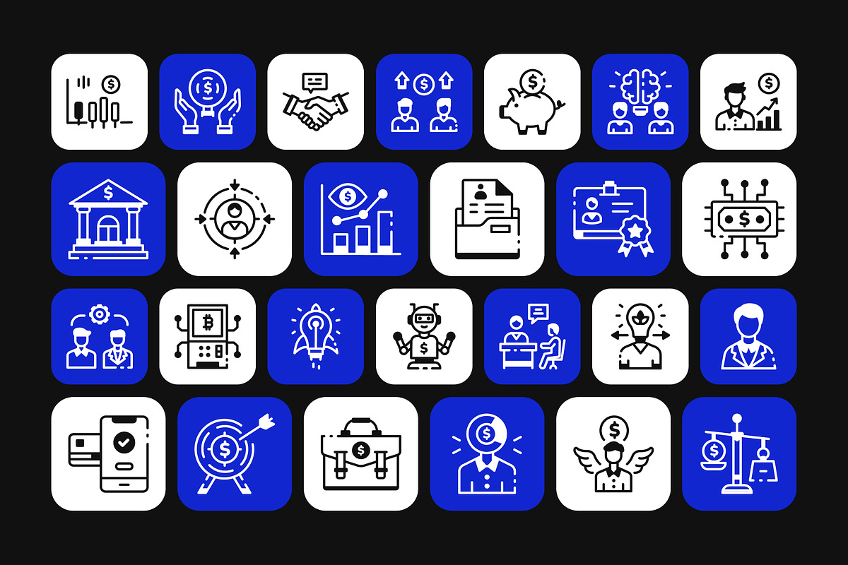 Animated Business and Investment, a Solid Icon by Vectors Market (Photo 2 of 3)
