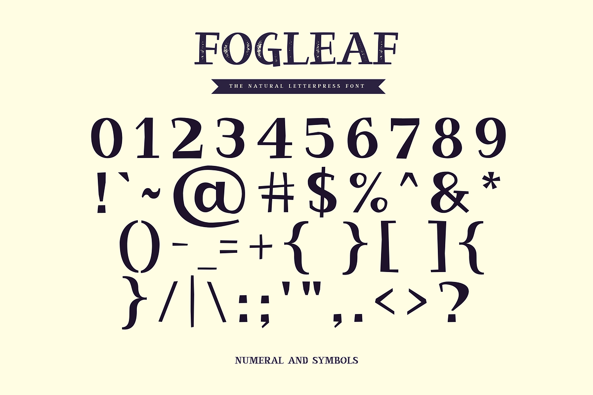 Fogleaf - The Natural Letterpress, a Serif Font by Graphicfresh (Photo 7 of 8)
