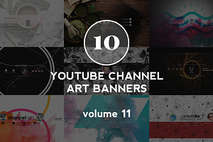 10 Youtube Channel Art Banners vol11