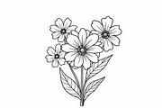 Flower Line Art Coloring Pages Bundl, an Illustration by Artivon (Thumbnail 7 of 9)