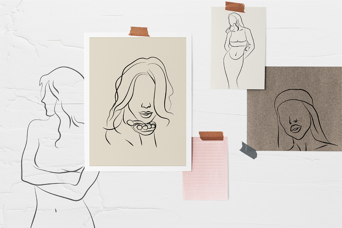 Women's Line Art Illustrations, a Person Illustration by La Petite Line Art (Photo 14 of 17)