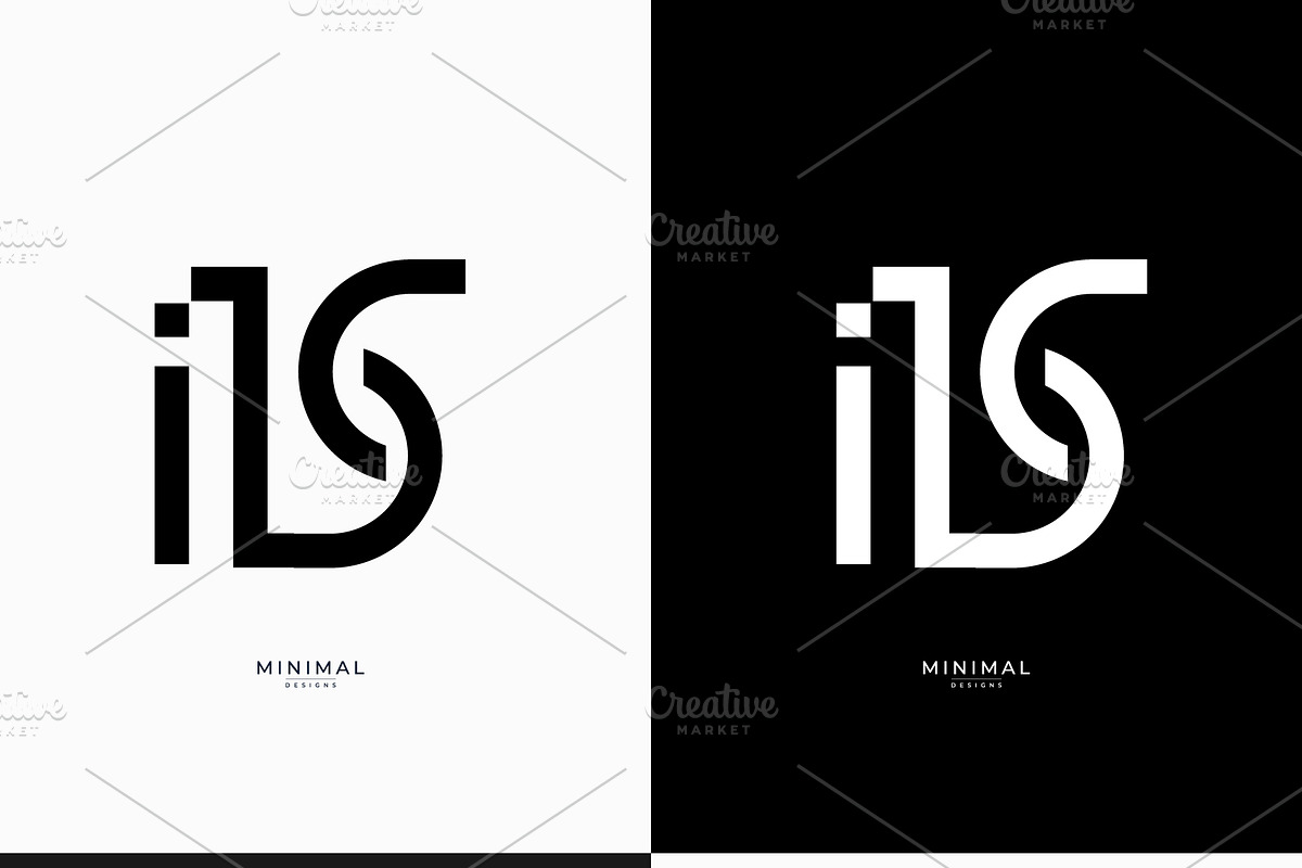 Monogram icon logo IBS, a Branding & Logo Template by idesign_4u