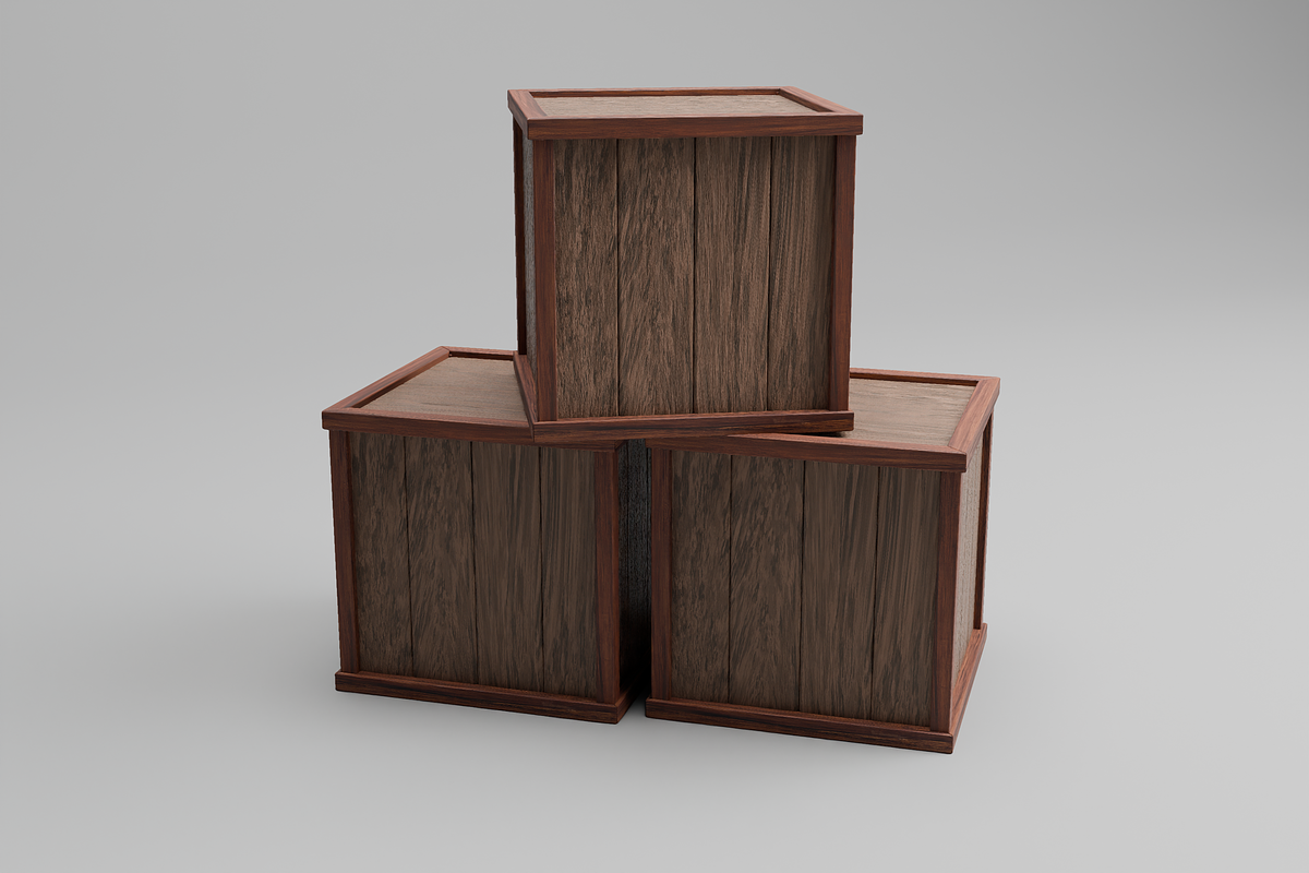 3D Wooden Medieval Storage Props, an Object 3D Model by Dudukbersama (Photo 1 of 2)