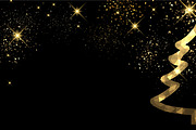Golden Christmas trees set, a Decorative Illustration by Vjom (Thumbnail 2 of 12)