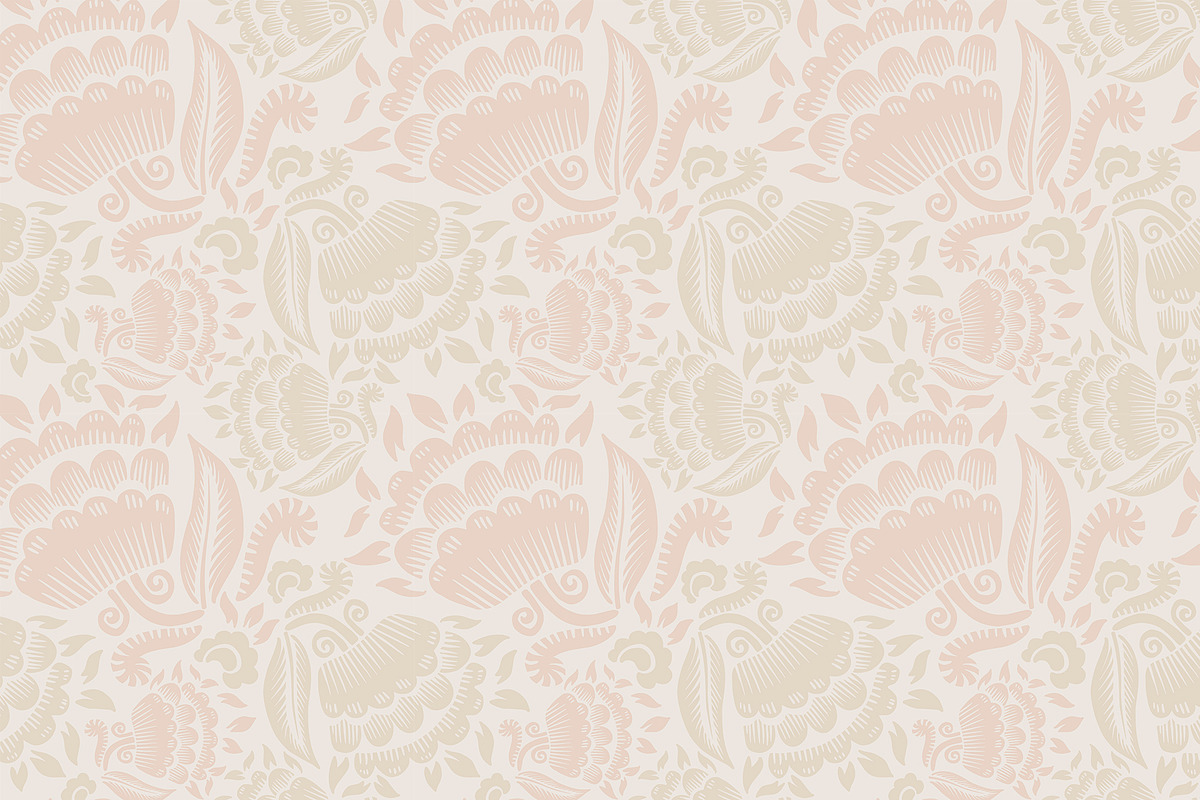 Block Print stylized floral, a Decorative Illustration by Tanna.ART (Photo 11 of 13)