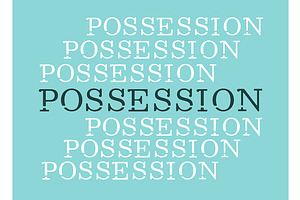 Possession Repeat Word Poster