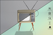 Retro Tv Mockup Pack, a Household Mockup by GraphicVil (Thumbnail 18 of 23)