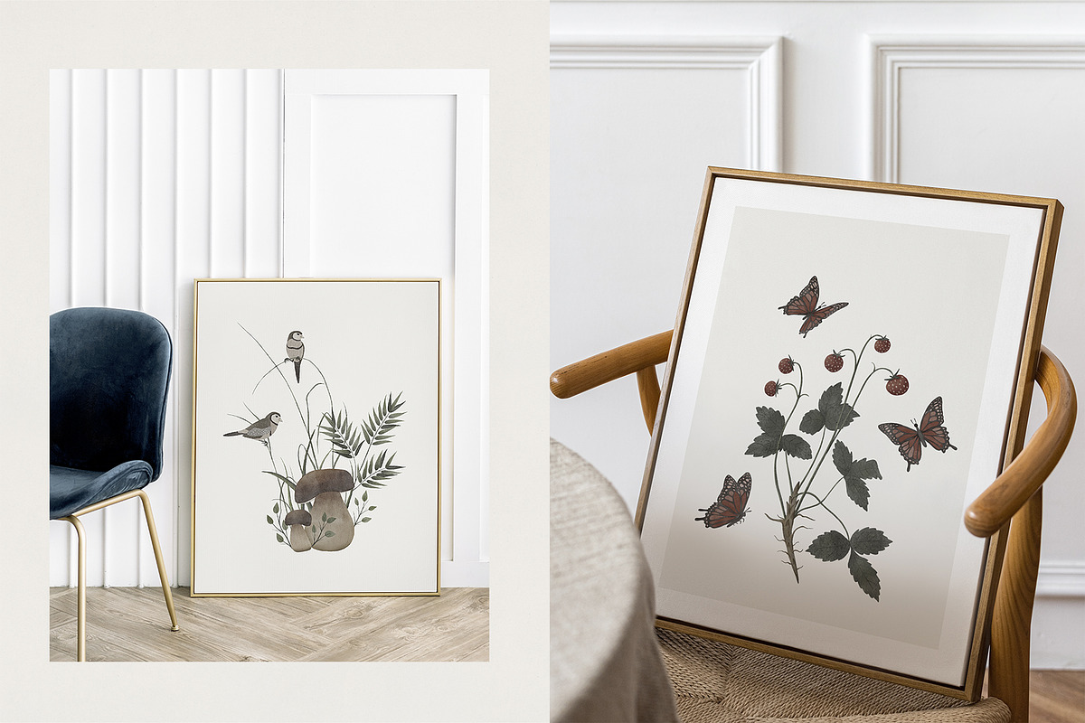 Watercolor Forest Collection, a Decorative Illustration by ApetekMarket (Photo 3 of 14)