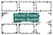 Vintage Floral Border Frame Pack, an Illustration by jahid234 (Thumbnail 1 of 10)