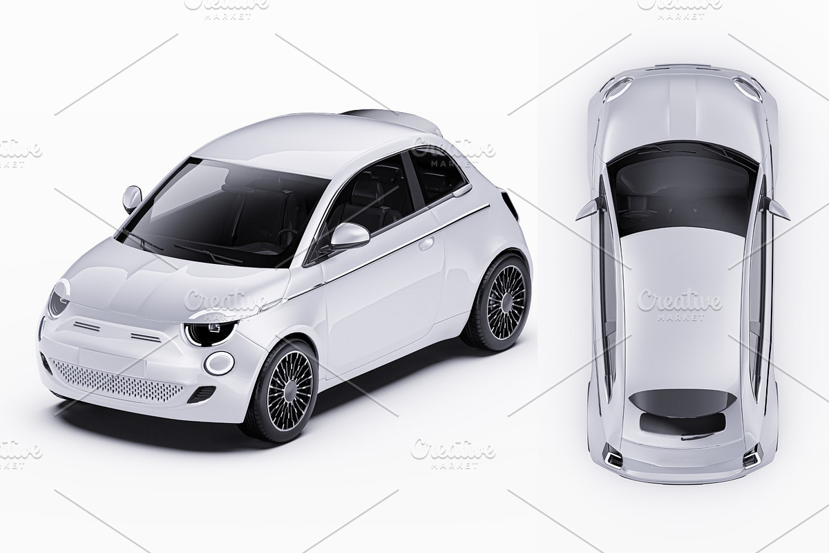 Premium Electric City Car Mockup Set, an Advertising Mockup by Halal Graphic Studio (Photo 16 of 16)