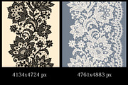 Lace seamless pattern, corner, card., a Pattern Graphic by Ajuga (Thumbnail 3 of 7)