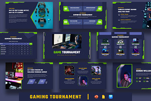 Gaming Tournament Presentation, a Presentation Template by BumbleGraph Studio