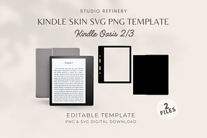Kindle Oasis 2/3 Skin SVG PNG