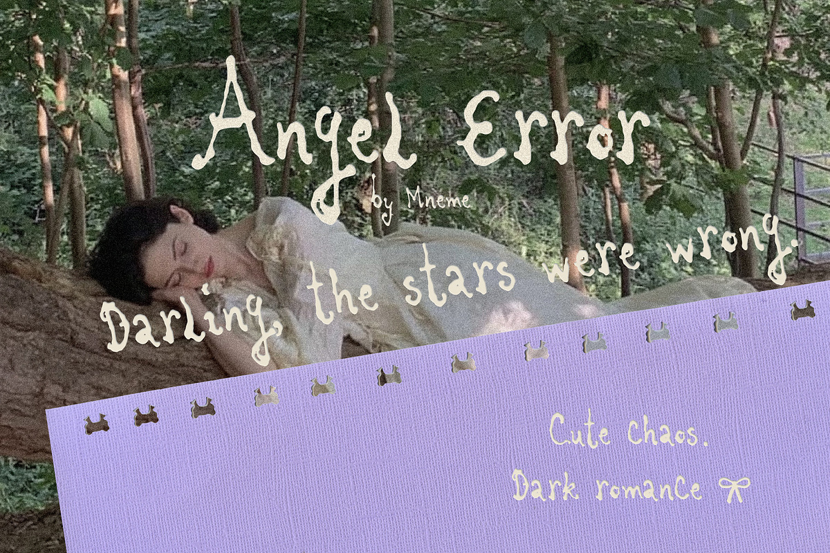 Angel Error: Handwritten Font, a Handwritten Font by Mneme (Photo 5 of 9)