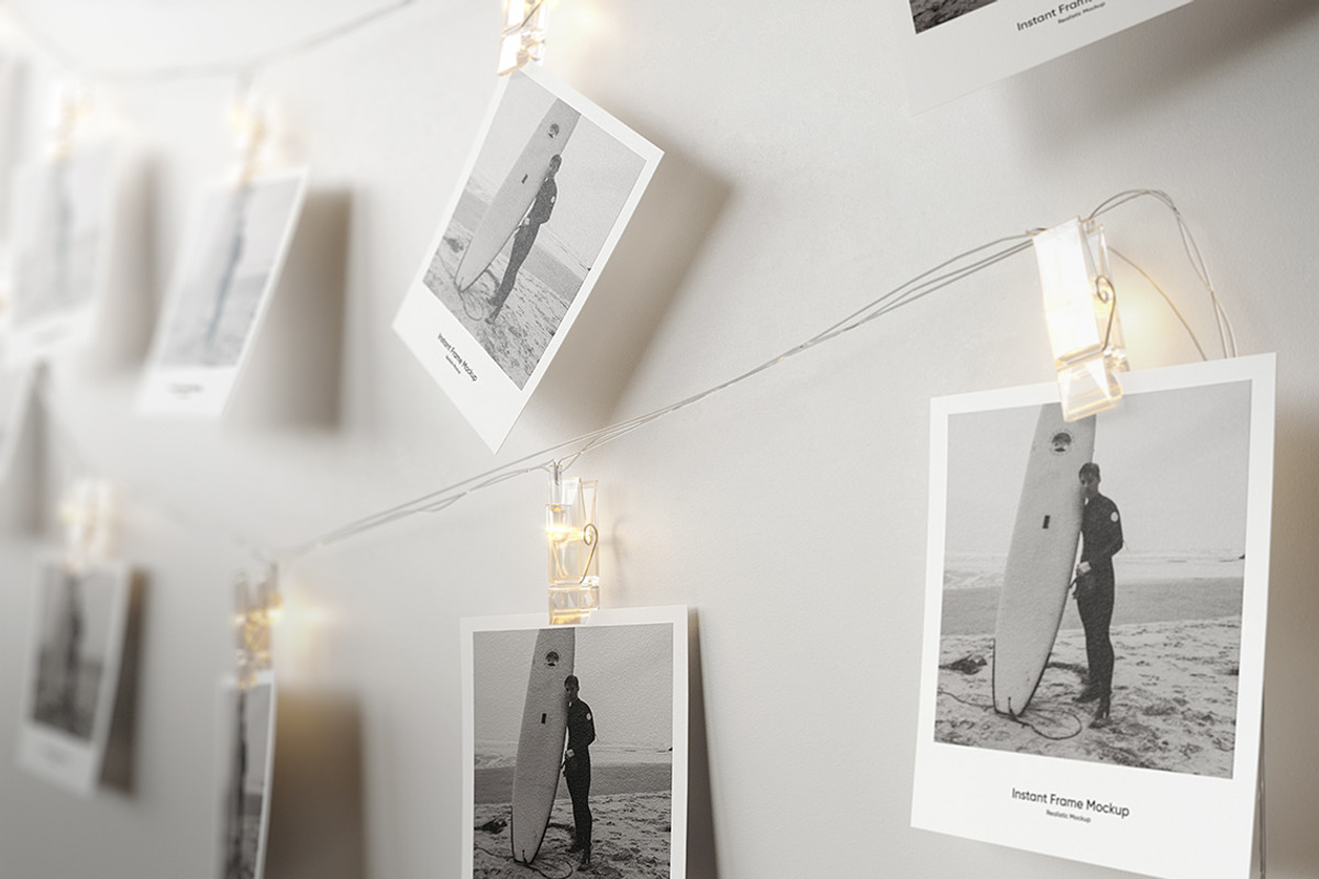 Instant Photo Mockup Set, a Household Mockup by WebAndCat (Photo 4 of 11)