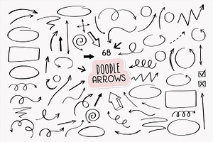 Hand Drawn Arrows and Elements, a Decorative Illustration by Point and Poem