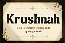 Krushnah - Condensed Display Serif