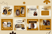 Brown Autumn Fashion Instagram Set, a Social Media Template by Aiyari Graphic (Thumbnail 2 of 5)