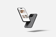 Floating Phone Mockup, an iPhone Mockup by zuhraabdullah (Thumbnail 3 of 4)