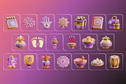 Diwali Festive Culture 3D Icon Pack, an Object 3D Model by Haps Space (Thumbnail 4 of 4)