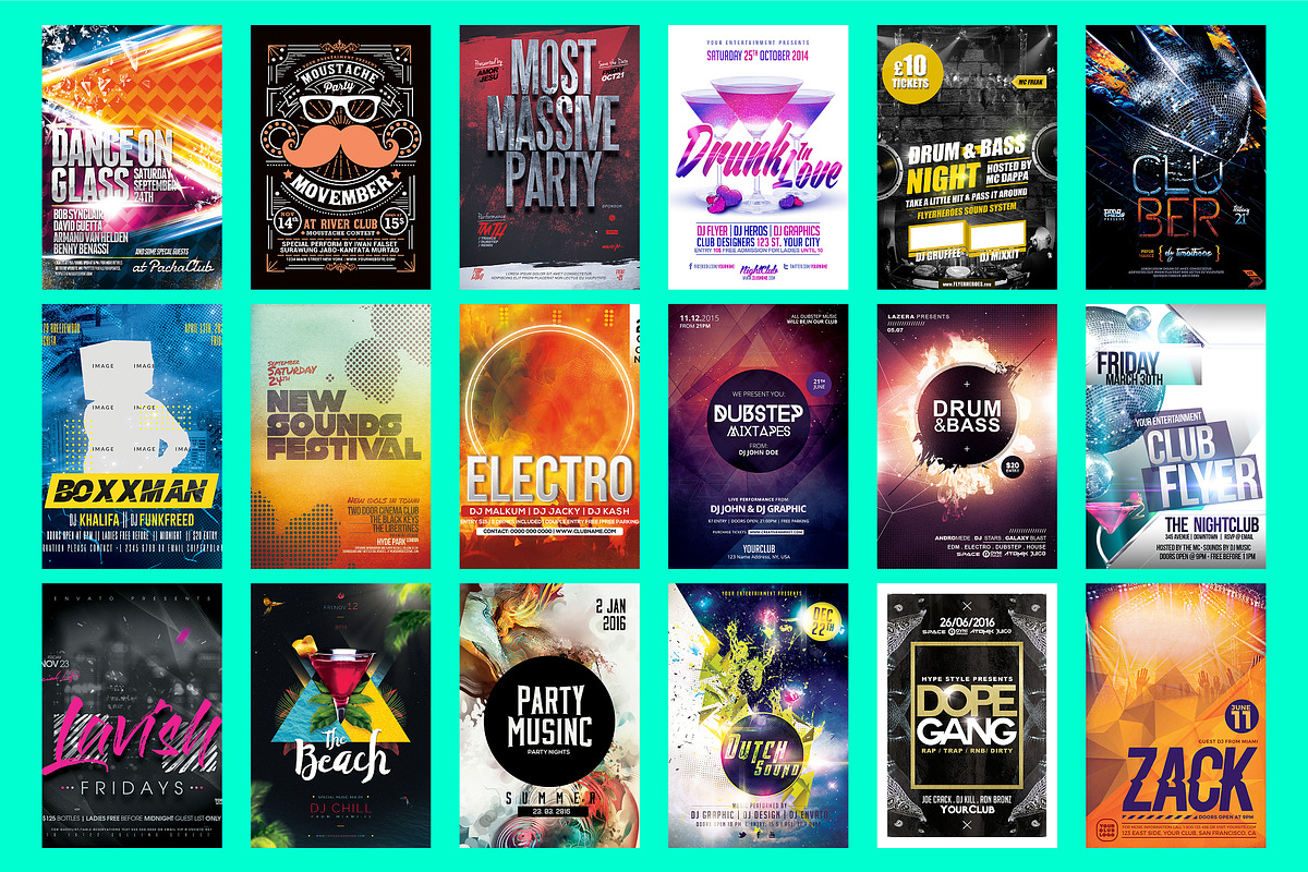 70 Music Flyer Bundle, a Design Template by PopotLane (Photo 3 of 5)
