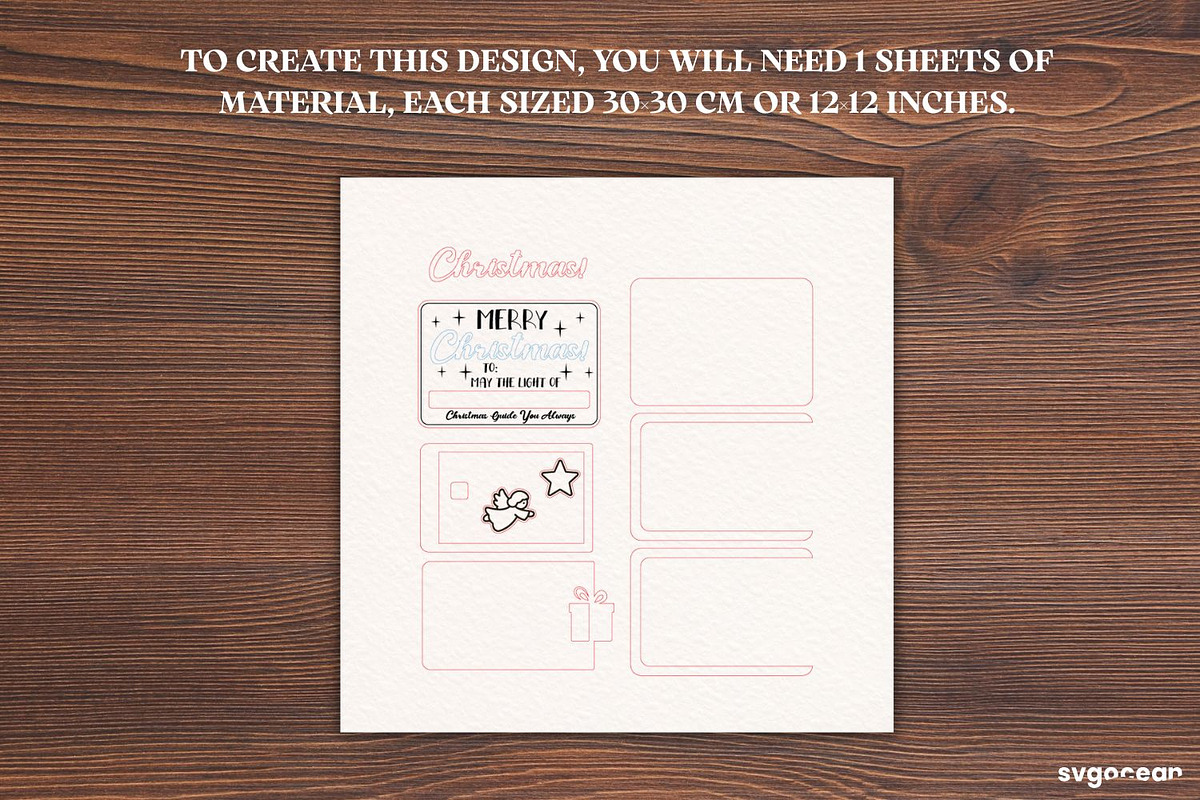 Christmas Card Holder SVG Bundle, a Decorative Illustration by svgocean (Photo 15 of 15)