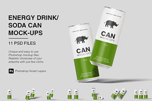 Soda Can Mockup Bundles