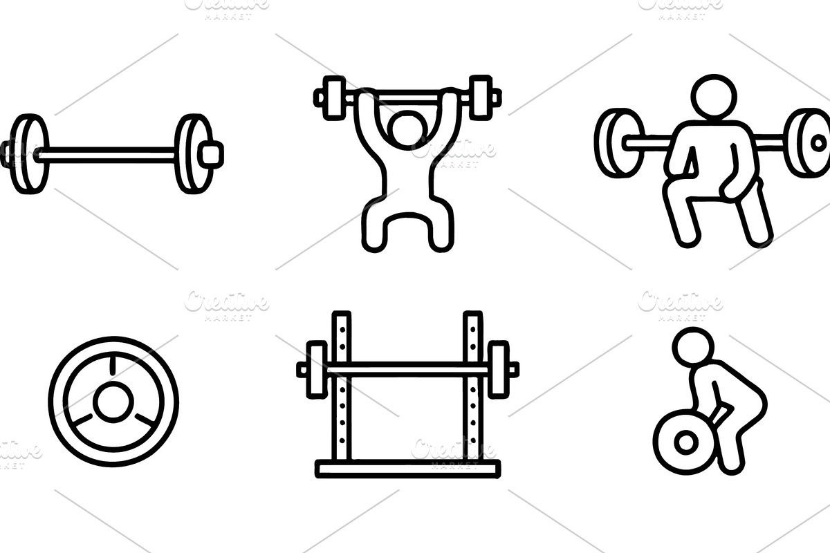 Vector illustration of fitness line, an Object Illustration by ZinetroN