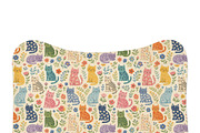 Colorful Cats Seamless Pattern, a Pattern Graphic by elfy creative (Thumbnail 6 of 8)