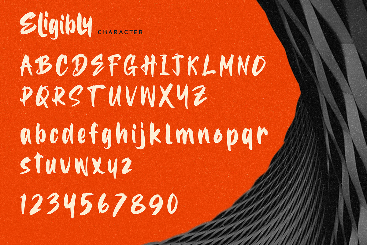 Eligibly - Display Font, a Script Font by Alpaprana (Photo 7 of 9)