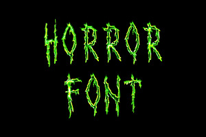 Horror Script Brush font