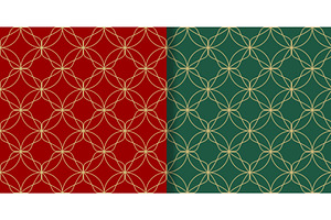 Seamless patterns with lines and, an Object Illustration by Tati_Kli