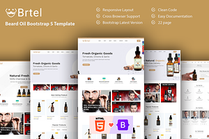 Brtel - Beard Oil HTML Template, a Bootstrap Template by techboot